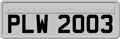 PLW2003