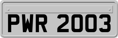 PWR2003