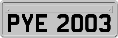 PYE2003