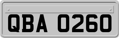 QBA0260