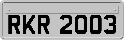 RKR2003